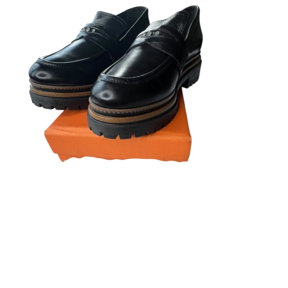 Miz Mooz Leather Loafers- Damian Black EU 39 (US 8.5-9) - Picture 9 of 9